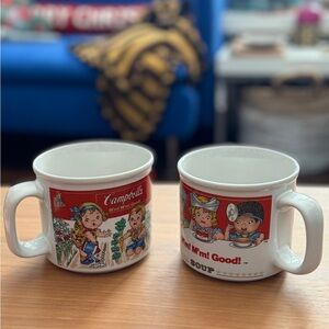 Set Of 2 Vintage 1993 Campbell's Soup Mugs